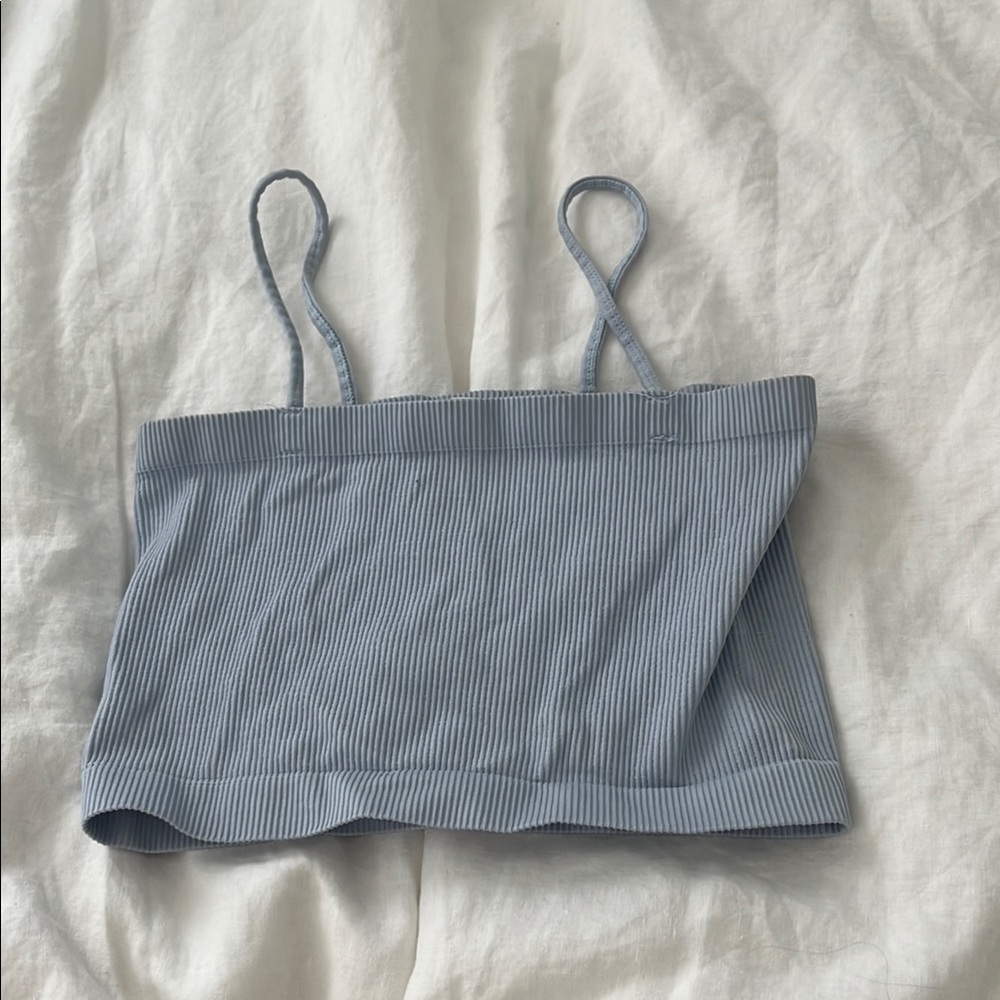 URBAN OUTFITTERS periwinkle ribbed tank